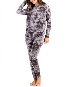 NEW FAMILY PJS matching tie-dyed pajama set in gray tyedie